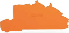 Wago Abschluss- und Zwischenplatte 0,8 mm dick orange