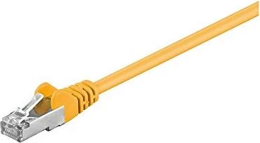 goobay Patchkabel, Cat5e, F/UTP, RJ-45/RJ-45, 1m, gelb