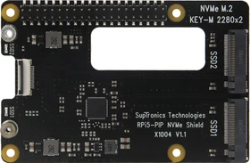 Geekworm X1004 Dual PCIe auf M.2 Key-M NVMe Adapter-Board, M.2 M-Key 2230/2242/2260/2280 NVMe Slot für Raspberry Pi 5