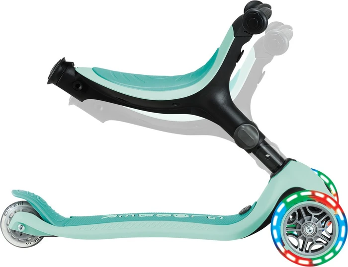 Globber Go Up Active Lights Kickboard dark mint/black