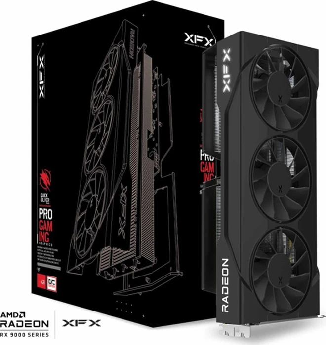 XFX Swift Radeon RX 9060 XT OC Triple Fan Gaming Edition, 16GB GDDR6, HDMI, 2x DP