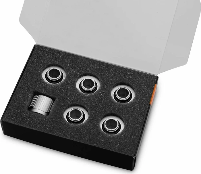 EK Water Blocks Quantum Line EK-Quantum Torque STC 12/16 Fitting G1/4" auf 16/12mm, Satin Titanium, 6er-Pack