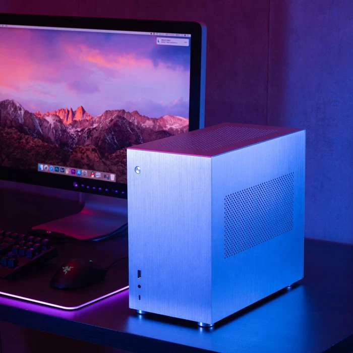 Jonsbo V10, silber, Mini-ITX