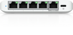 Ubiquiti UniFiSwitch Flex Mini Desktop 2.5G Smart Switch, 5x RJ-45, PoE PD