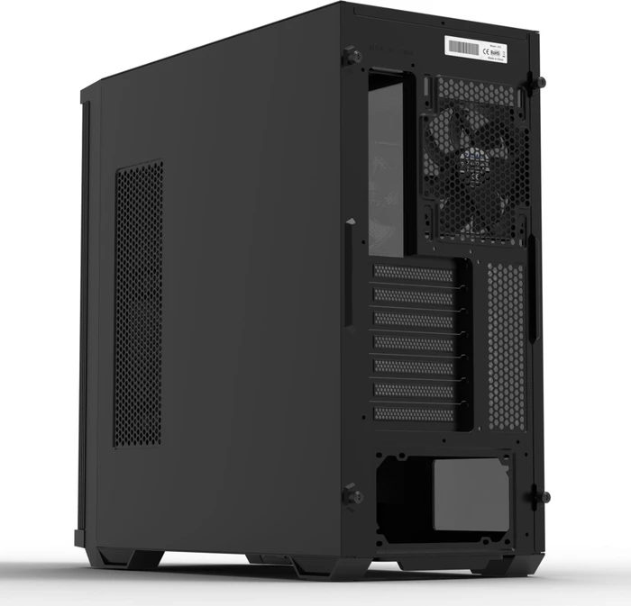 Zalman Z10, schwarz, Glasfenster