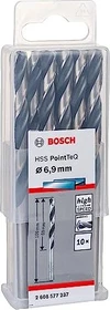 Bosch Professional HSS PointTeQ Spiralbohrer, 6.9x69x109mm, 10 Stück