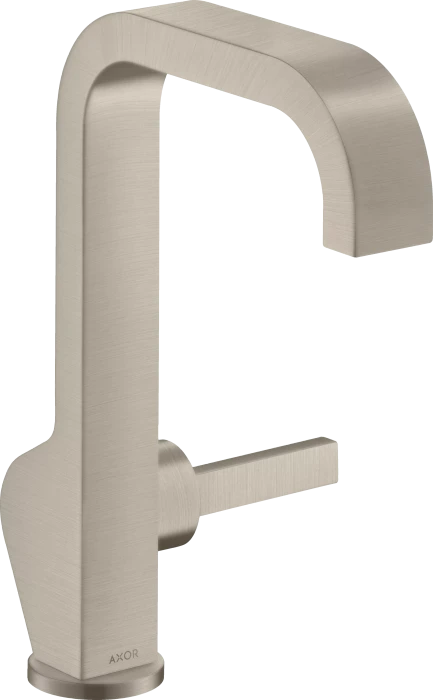 Hansgrohe Axor Citterio Waschtischmischer 190 mit Pingriff und Ablaufgarnitur brushed nickel
