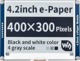 Waveshare 4.2" e-Paper Module, 400x300, SPI, schwarz/weiß 4.2"