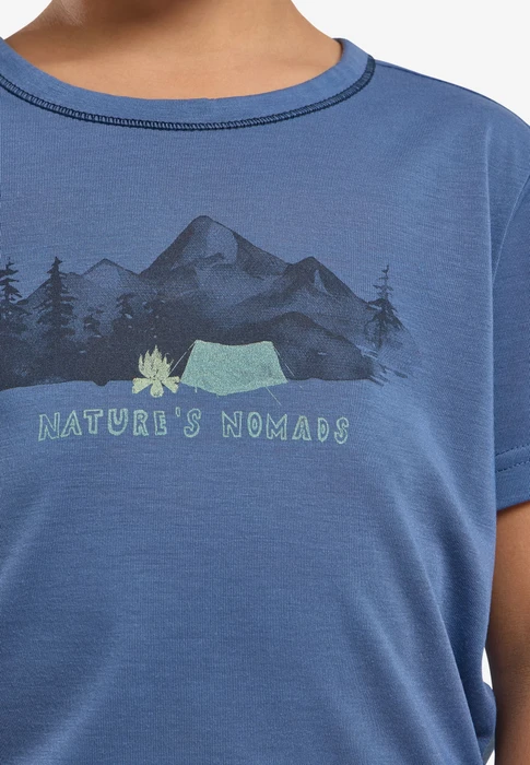 Jack Wolfskin Hiking Graphic Funktionsshirt kurzarm evening sky (Junior)