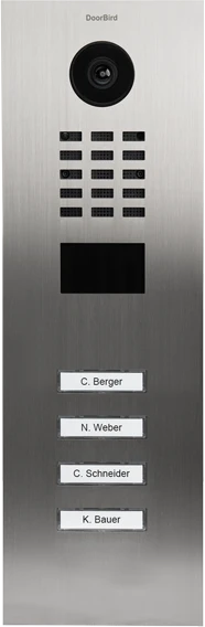 DoorBird D2104V IP Video Türstation mit 4 Ruftasten