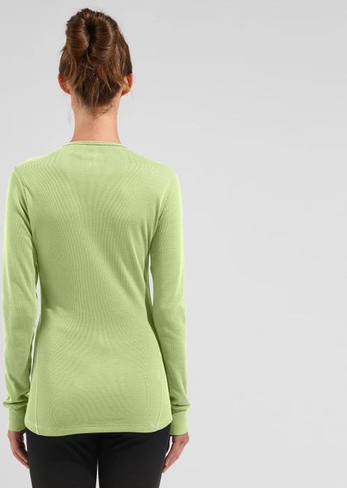 Odlo Active Warm Eco Funktionsshirt langarm shadow lime (Damen)