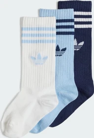 adidas Crew Socken white/clear sky/night indigo, 3 Paare (Junior)