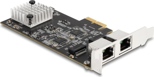 DeLOCK 5G LAN-Adapter, 2x RJ-45, PCIe 3.0 x2