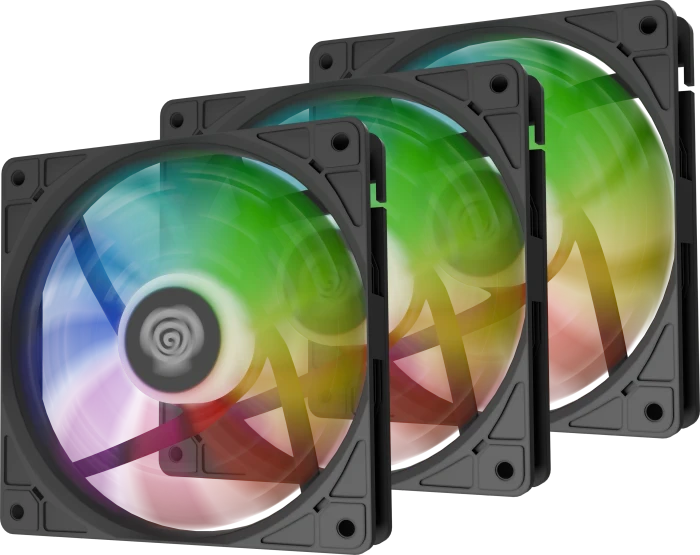 Natec Genesis Oxal 120 ARGB, schwarz, 120mm, 3er-Pack