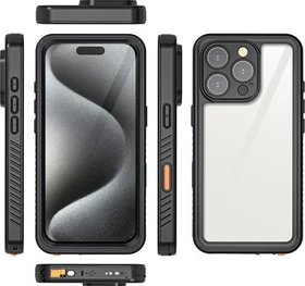 Eiger Avalanche Case für Apple iPhone 16 Pro schwarz/transparent
