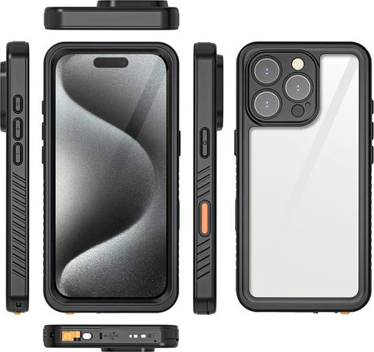 Eiger Avalanche Case für Apple iPhone 16 Pro schwarz/transparent