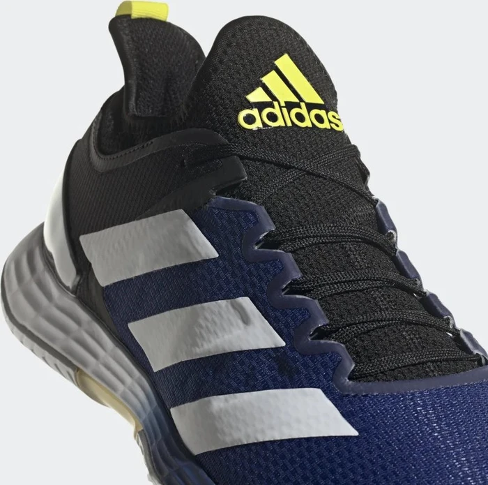 adidas Adizero Ubersonic 4 core black/acid yellow/victory blue (Herren)