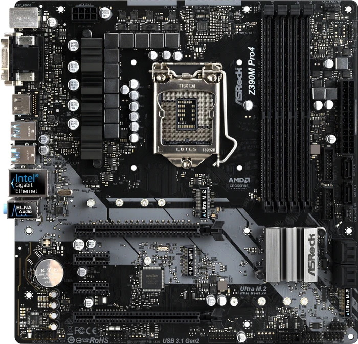 ASRock Z390M Pro4 (Intel 1151 v2)