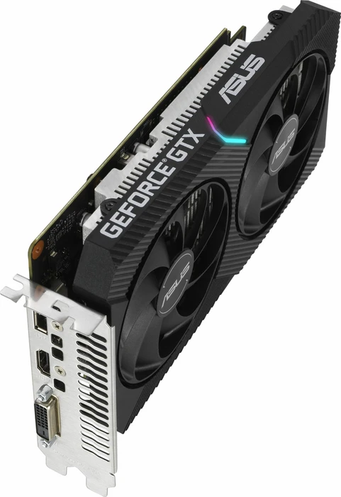 ASUS Dual GeForce GTX 1650 Mini, DUAL-GTX1650-4GD6-MINI, 4GB GDDR6, DVI, HDMI, DP