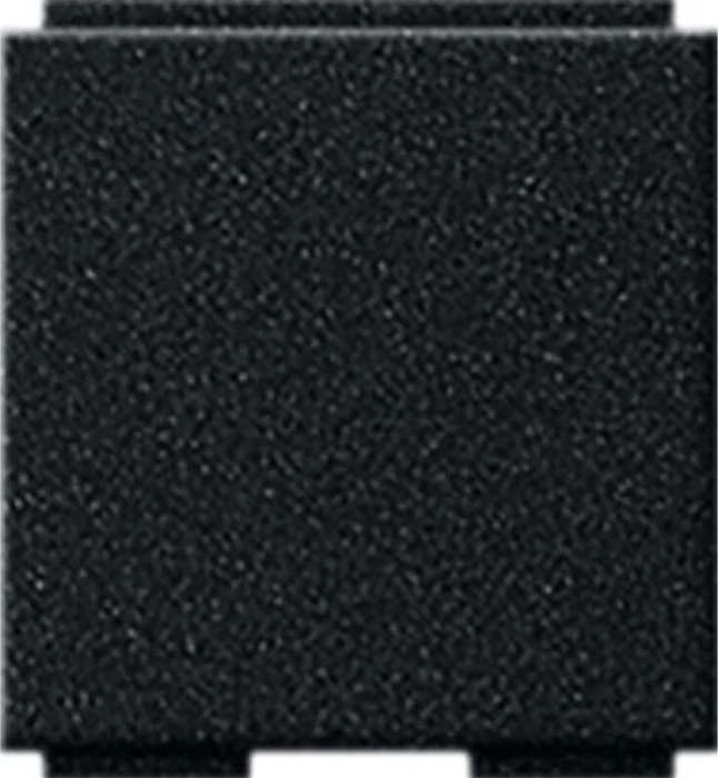 Gira Universal-Blindabdeckung für Abdeckung Modular Jack 2fach mit 30° Schrägauslass und Beschriftungsfeld, schwarz matt