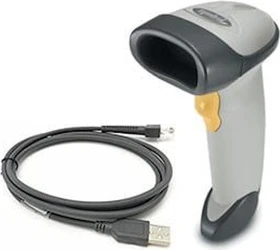Zebra Symbol LS2208, USB, Ständer, weiß/grau
