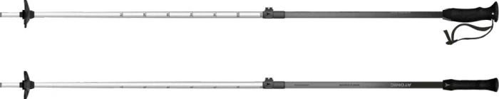 Atomic Revent JR Telescopic Alpin Skistock schwarz (Junior)