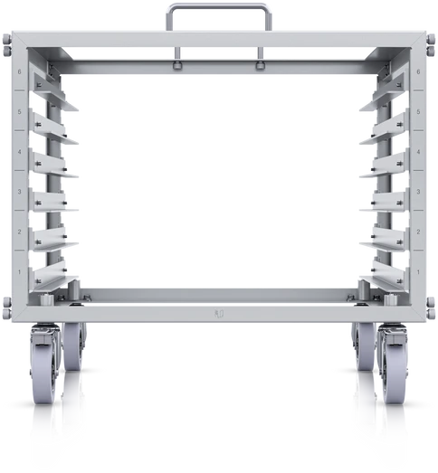 Ubiquiti Toolless Mini Rack Serverschrank 6HE, mit Rollen, 485mm tief