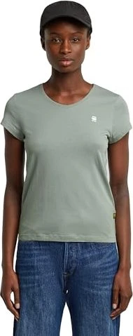 G-Star Eyben Slim V-Neck 2.0 T-Shirt kurzarm iceberg green (Damen)