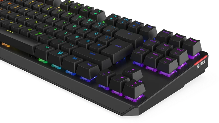 Endorfy SilentiumPC SPC Gear GK630K Tournament, LEDs RGB, Kailh BLUE, USB, DE