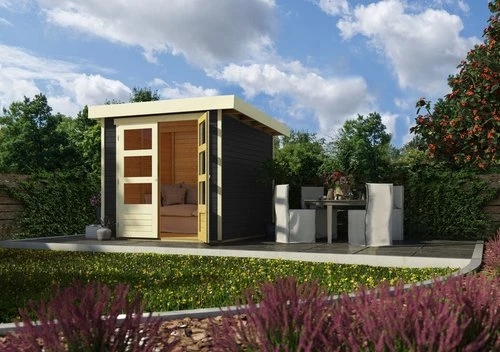 Karibu Askola 2 Gartenhaus terragrau