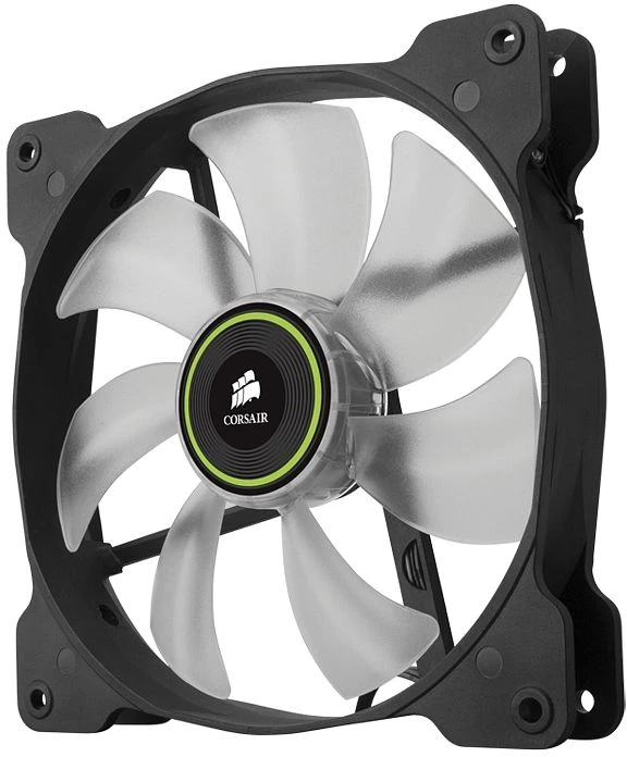Corsair Air Series SP140 LED Green High Static Pressure, 140mm, 2er-Pack