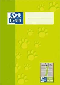 Oxford Schulheft, A5, Lineatur 1, hellgrün, 32 Blatt