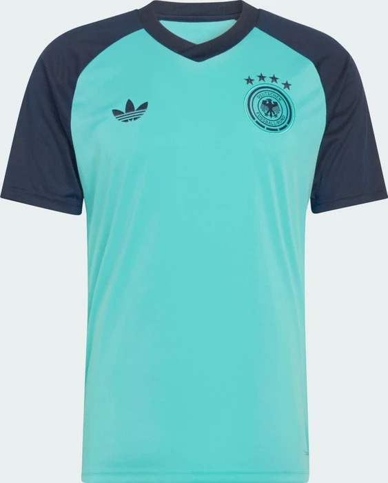 adidas FIFA WM 2026 Deutschland Auswärts Aufwärmtrikot kurzarm flash aqua (Herren)