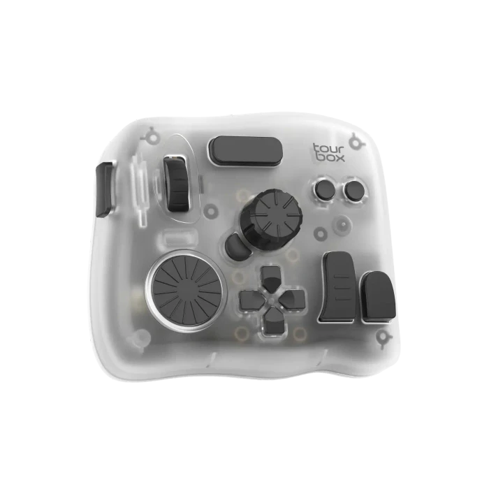 TourBox Elite Plus Editing Controller, transluzent/schwarz, USB-C/Bluetooth