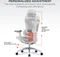 Sihoo Doro C300L Ergonomischer Bürostuhl mit Fußstütze, weiß Vorschaubild