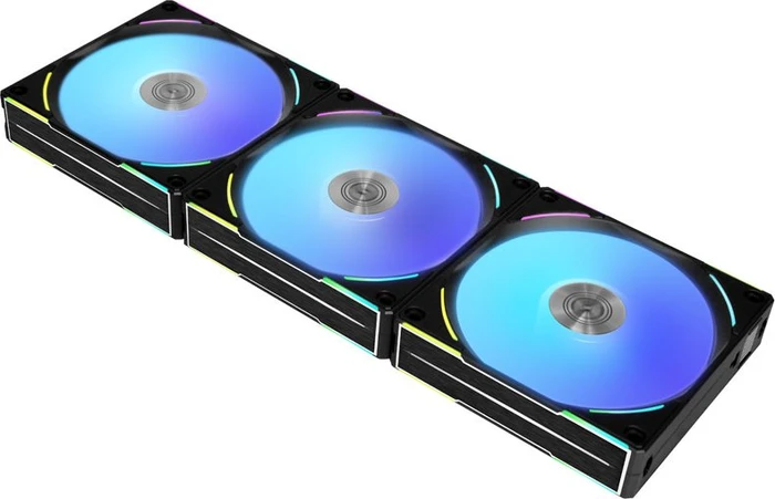 Lian Li Uni Fan AL120 V2, schwarz, LED-Steuerung, 120mm, 3er-Pack