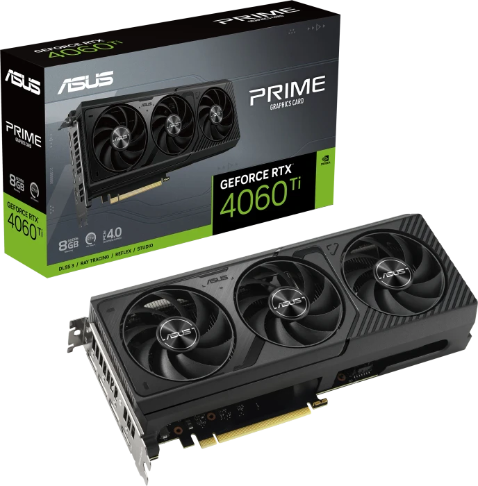 ASUS Prime GeForce RTX 4060 Ti, PRIME-RTX4060TI-8G, 8GB GDDR6, HDMI, 3x DP