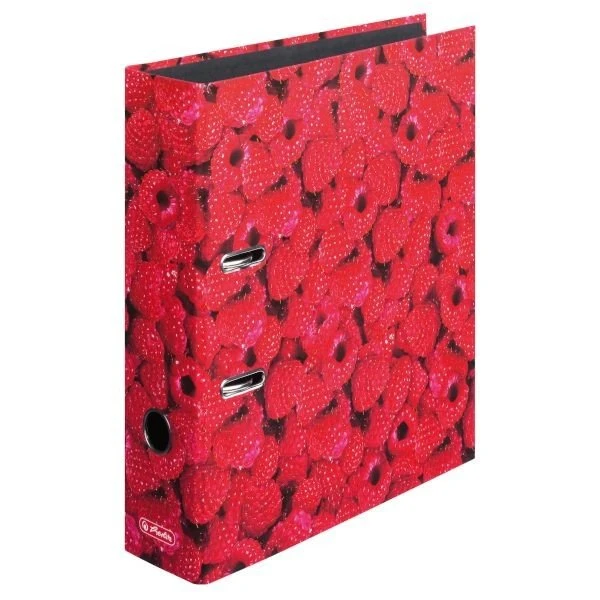Herlitz maX.file Ordner 2-Ring mit Motiv, 80mm, A4, Himbeeren