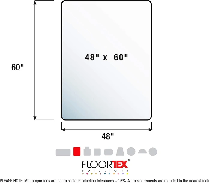 Floortex Cleartex Advantagemat antimikrobielle Bodenschutzmatte für Hartböden, transparent, Vinyl