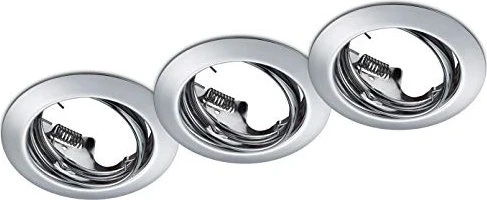 Trio Jura Einbauleuchte GU10 rund chrom, 3 Stück