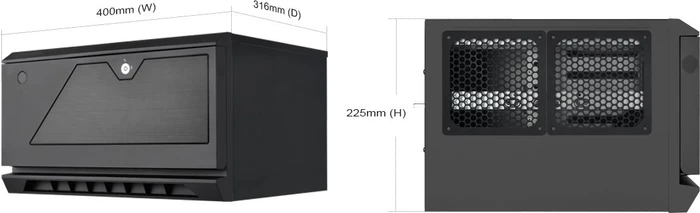 SilverStone Case Storage CS381 [V1.1/V1.2], schwarz