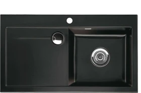 systemceram Stema 90 Einbau Becken rechts nero