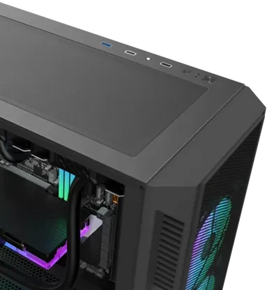Raijintek Arcadia III, Glasfenster