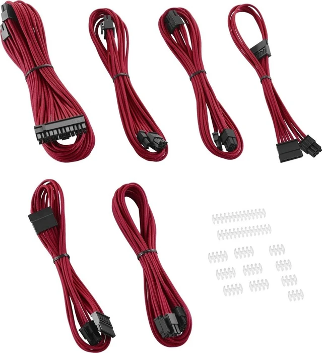 CableMod C-Series ModFlex Essentials Cable Kit, AXi, HXi, RM, rot