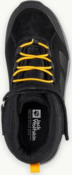 Jack Wolfskin Vojo LT Texapore Mid black/burly yellow XT (Junior)
