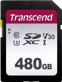 Transcend 300S R100/W40 480GB, UHS-I U3, Class 10