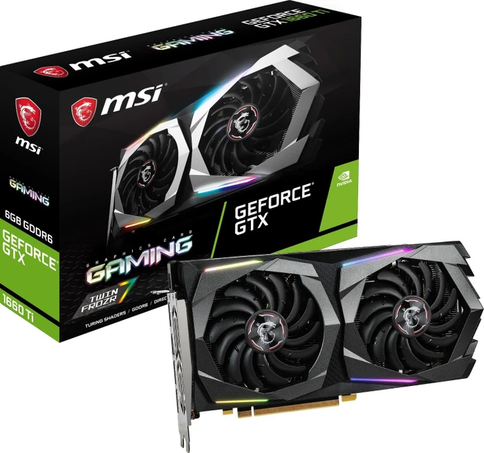 MSI GeForce GTX 1660 Ti Gaming 6G, 6GB GDDR6, HDMI, 3x DP