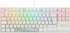 Ducky One 2 RGB TKL PBT, LEDs RGB, weiß, MX SILENT RGB RED, USB, DE