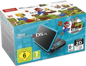 Nintendo New 2DS XL Super Mario 3D Land Bundle schwarz/türkis