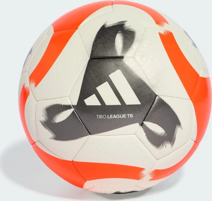adidas Tiro League Fußball white/iron metallic/solar orange
